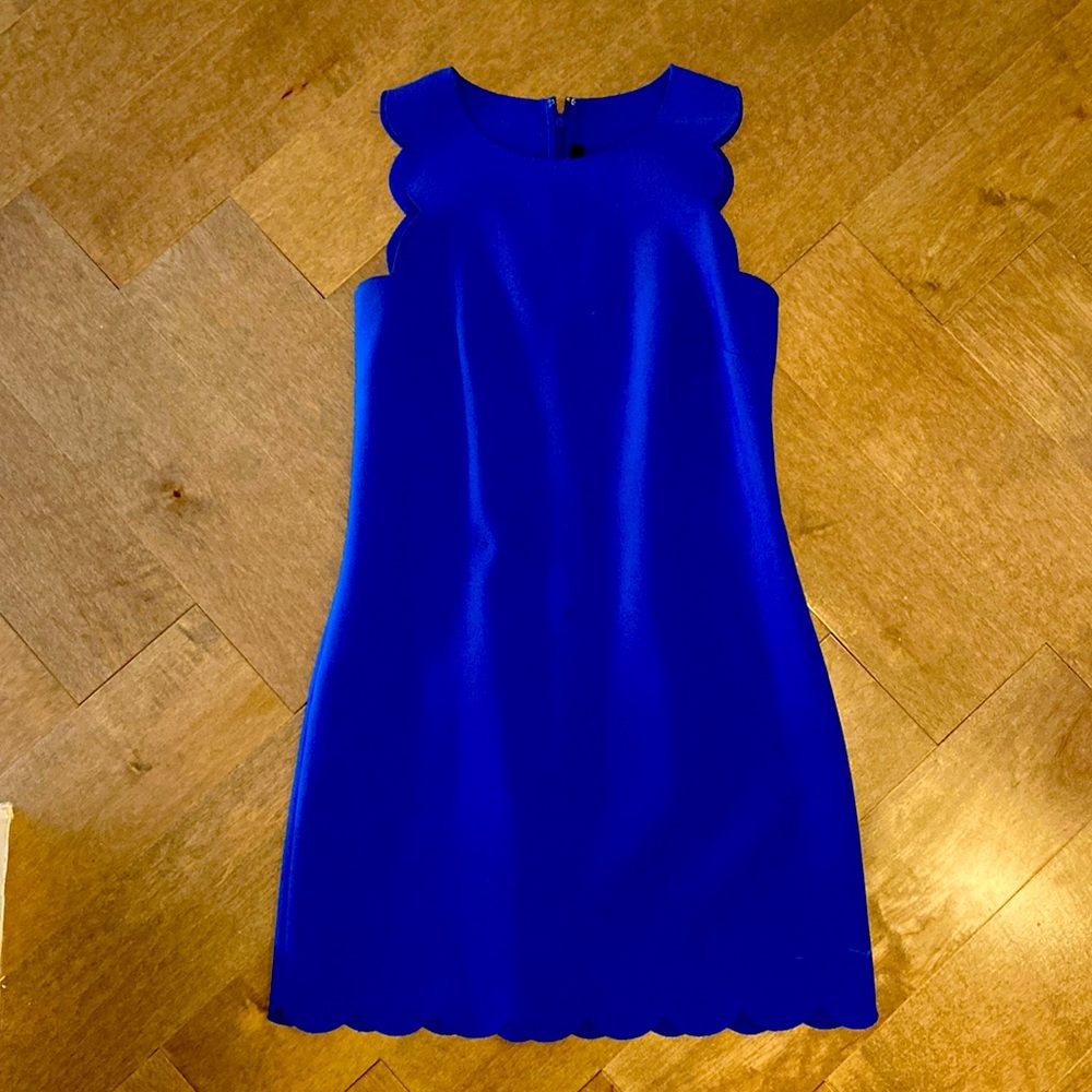 Royal blue shift dress